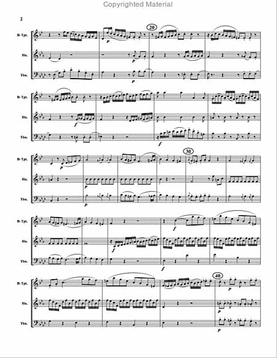 Allegro Allegro Brass Trio scores gallery preview page 3