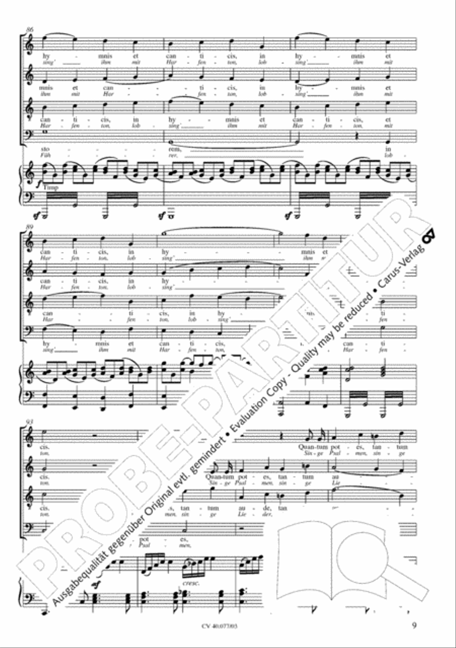 Lauda Sion Lauda Sion 4-Part scores gallery preview page 14