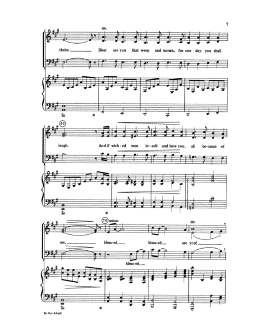 Be Not Afraid 3-Part scores gallery preview page 7