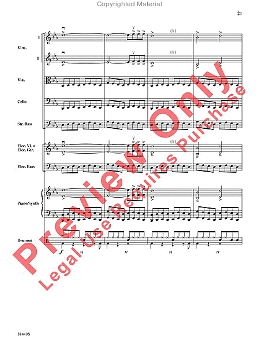 Requiem (The Fifth) String Orchestra scores gallery preview page 22