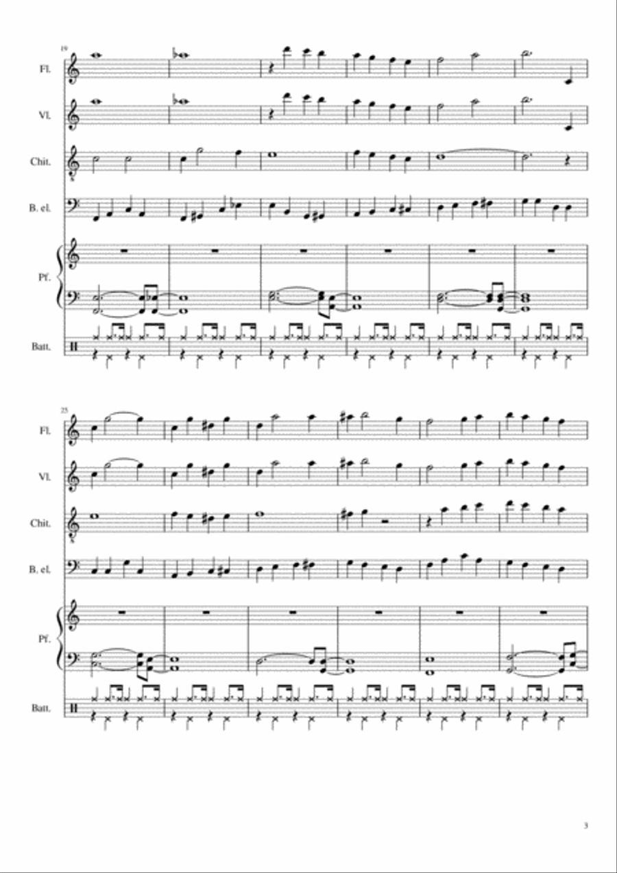 White Christmas Flute scores gallery preview page 3