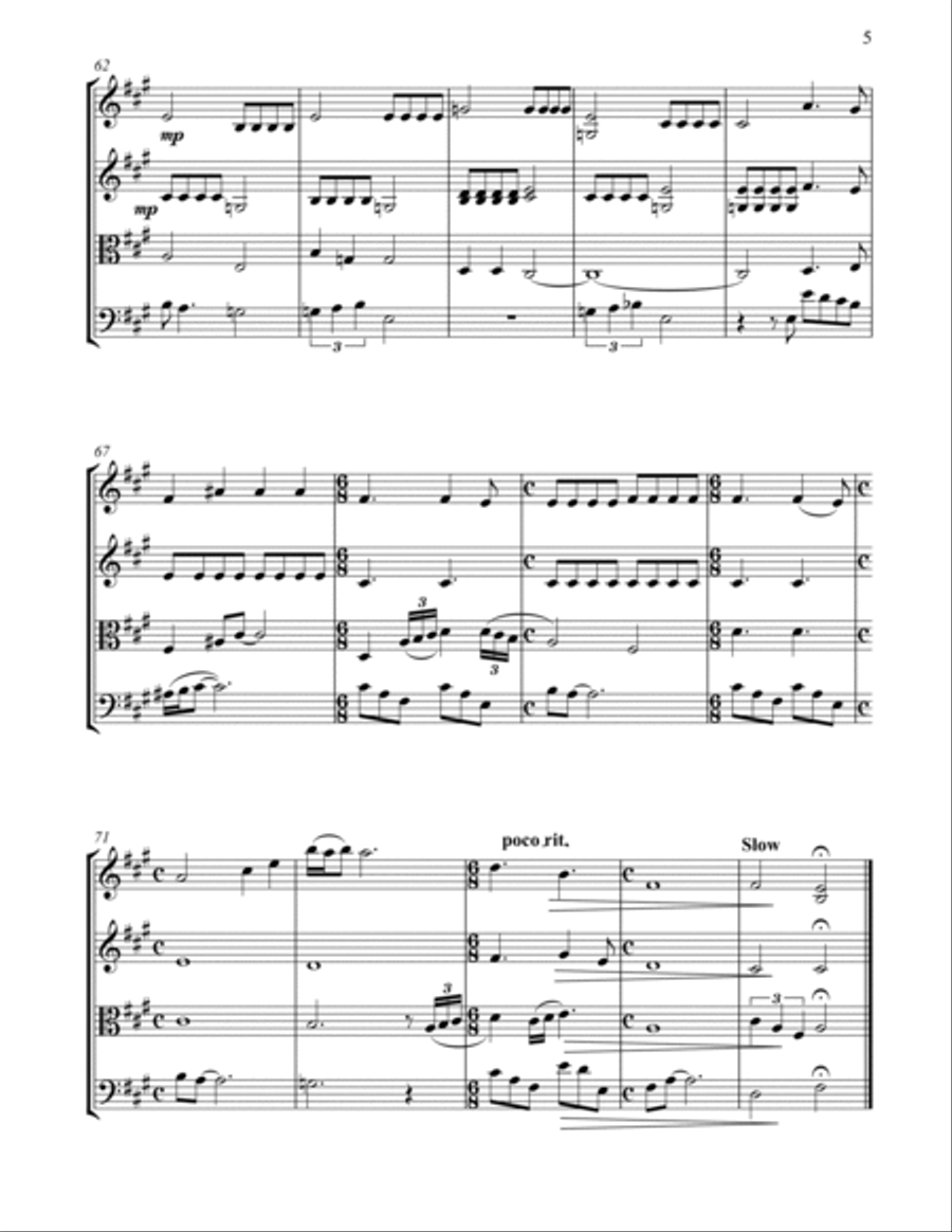 Strawberry Fields Forever String Quartet scores gallery preview page 5