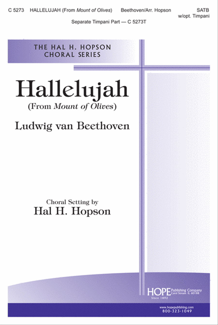 Hallelujah (from Mount of Olives) 4-Part scores gallery preview page 1