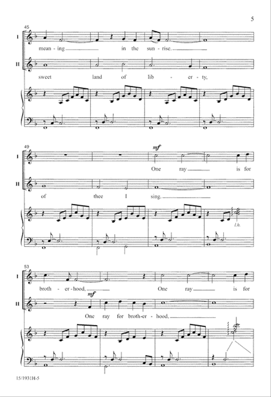 Sunrise Over America 2-Part scores gallery preview page 6