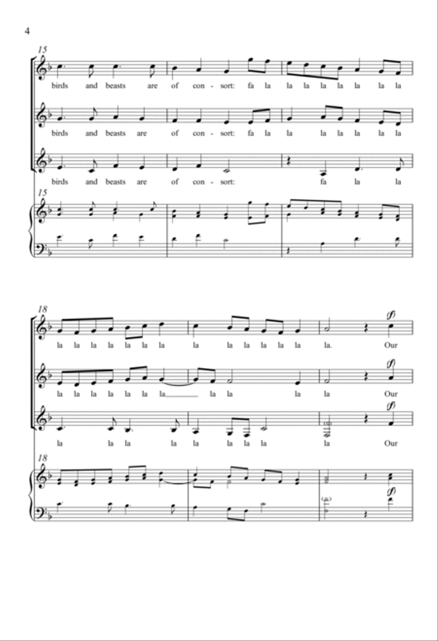 Spring-Time Mantleth Every Bough SSA scores gallery preview page 3