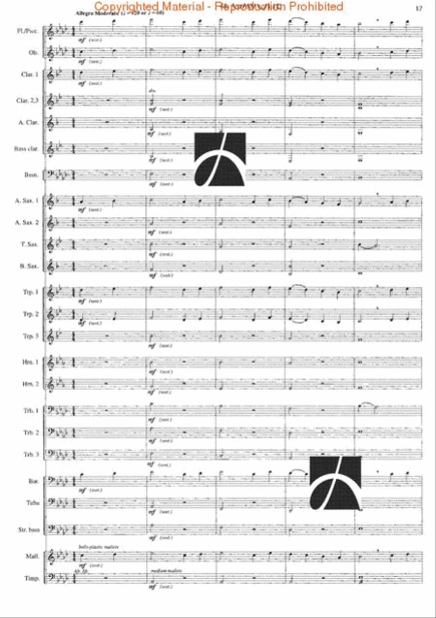 Tone Studies for Band Concert Band scores gallery preview page 12