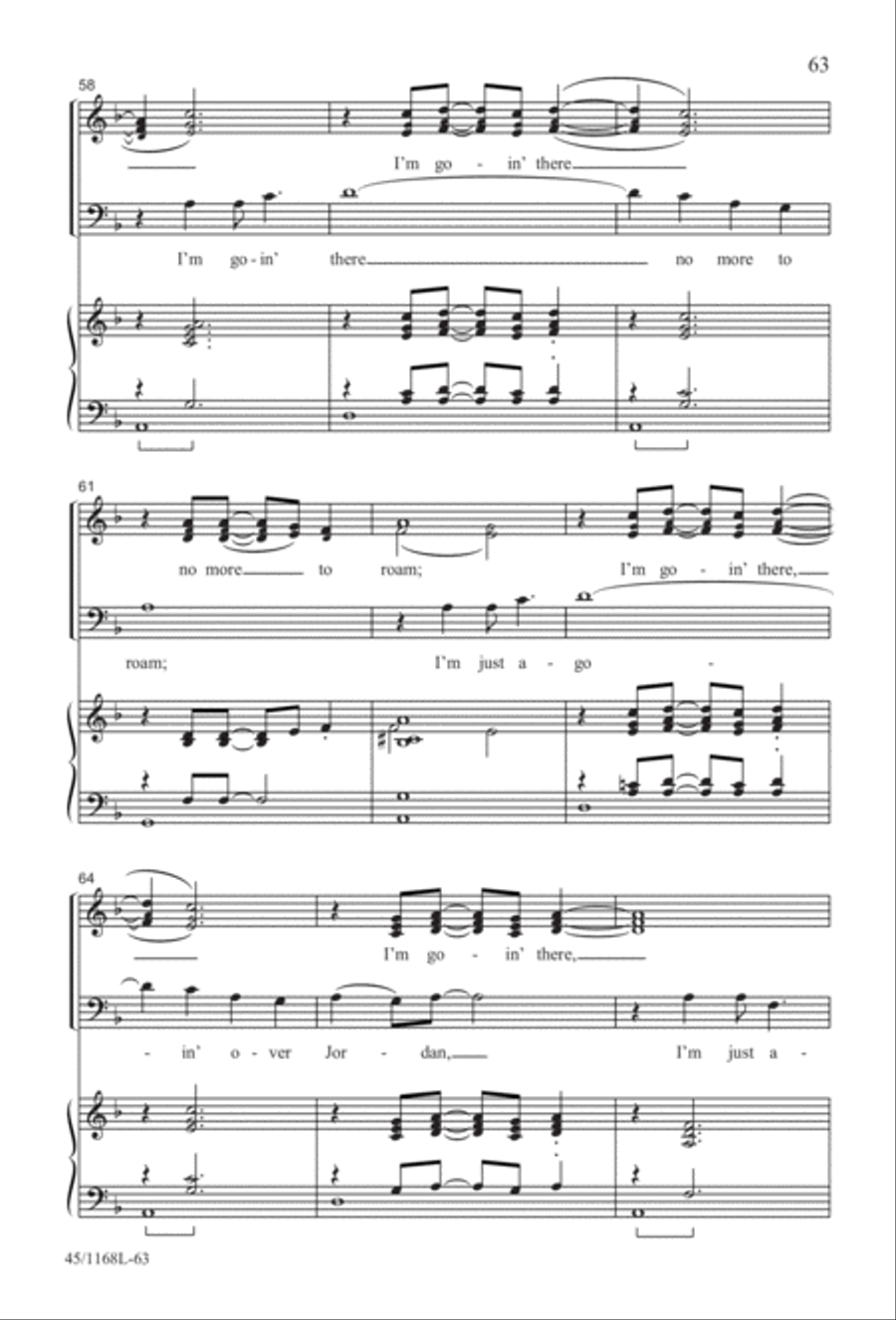 8 Anthems for About 12 Singers 3-Part scores gallery preview page 63