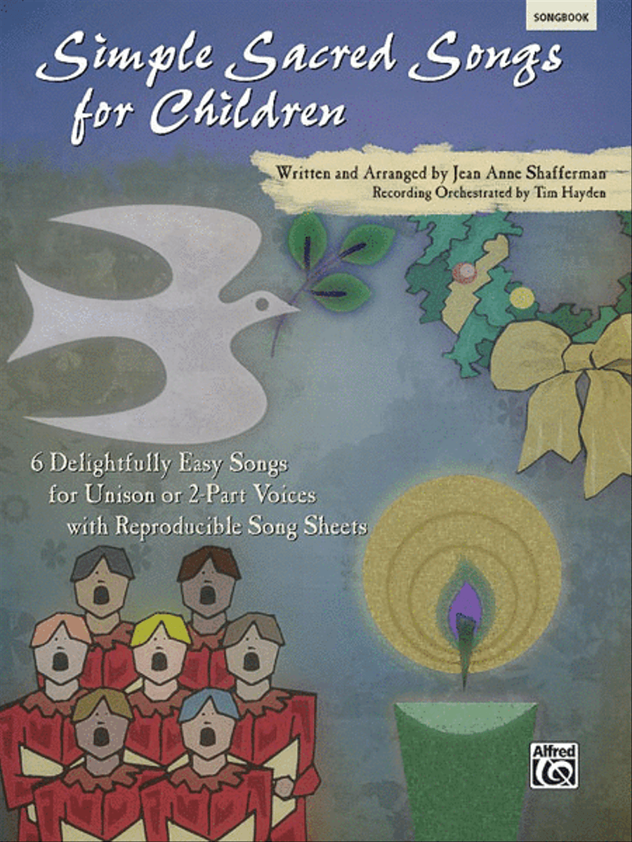 Simple Sacred Songs for Children (Book) Unison Choir scores gallery preview page 1