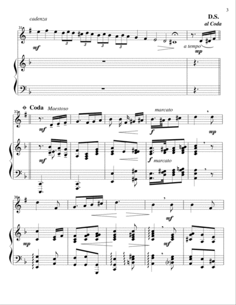Feast of Love - Clarinet/Piano Clarinet Solo scores gallery preview page 3