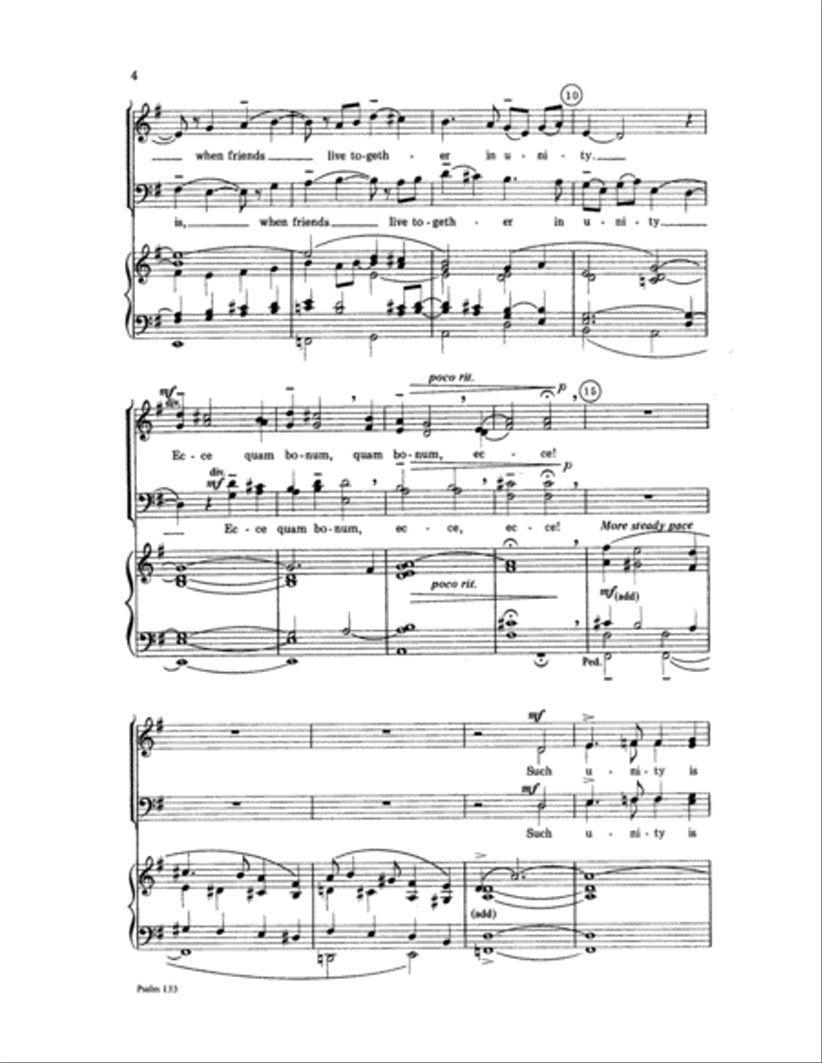 Psalm 133 Psalm 133 Choir scores gallery preview page 4