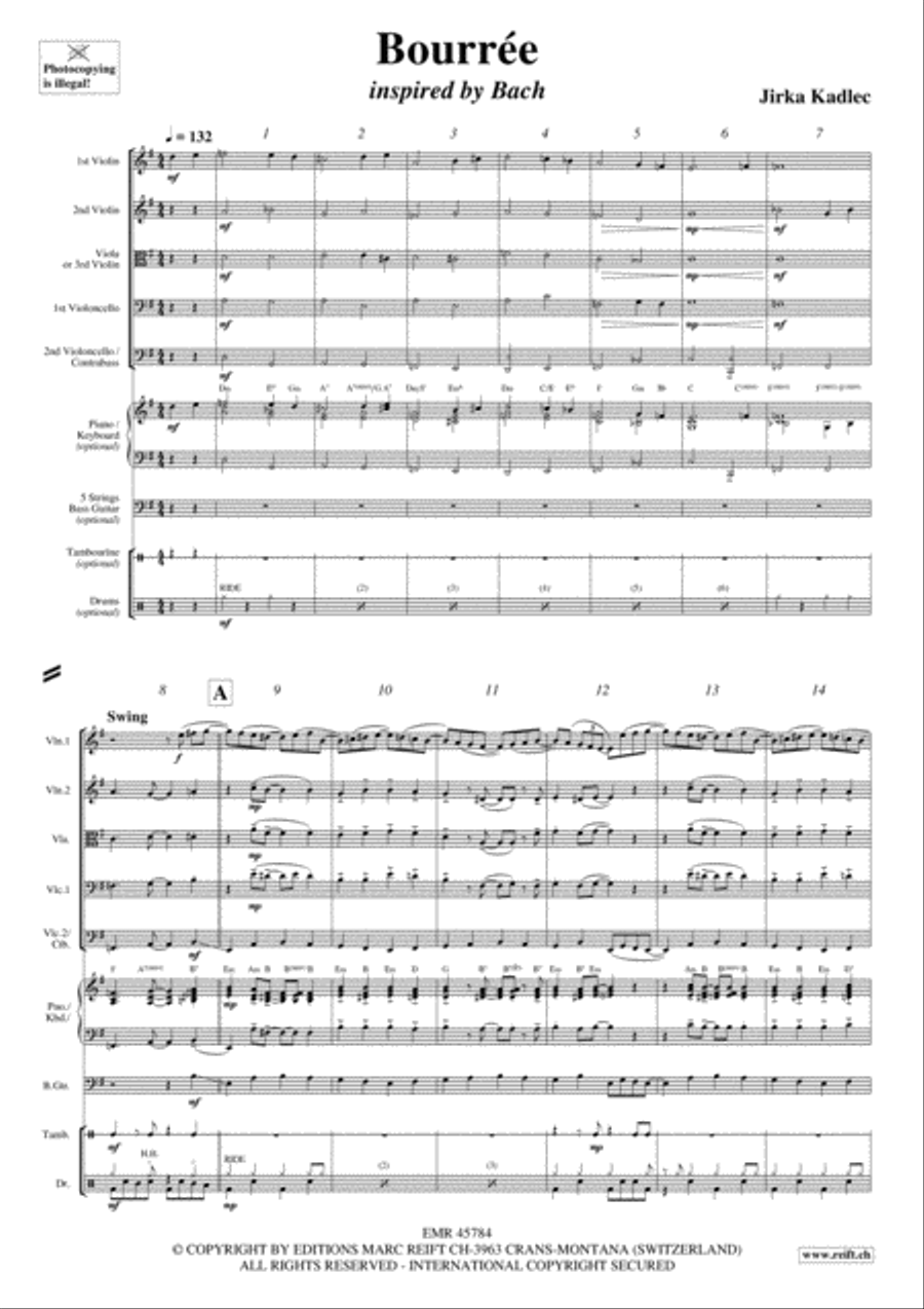 Bourree Bourree String Orchestra scores gallery preview page 3