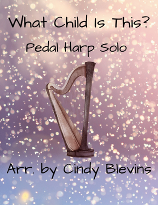 Book cover for What Child Is This? for pedal harp solo