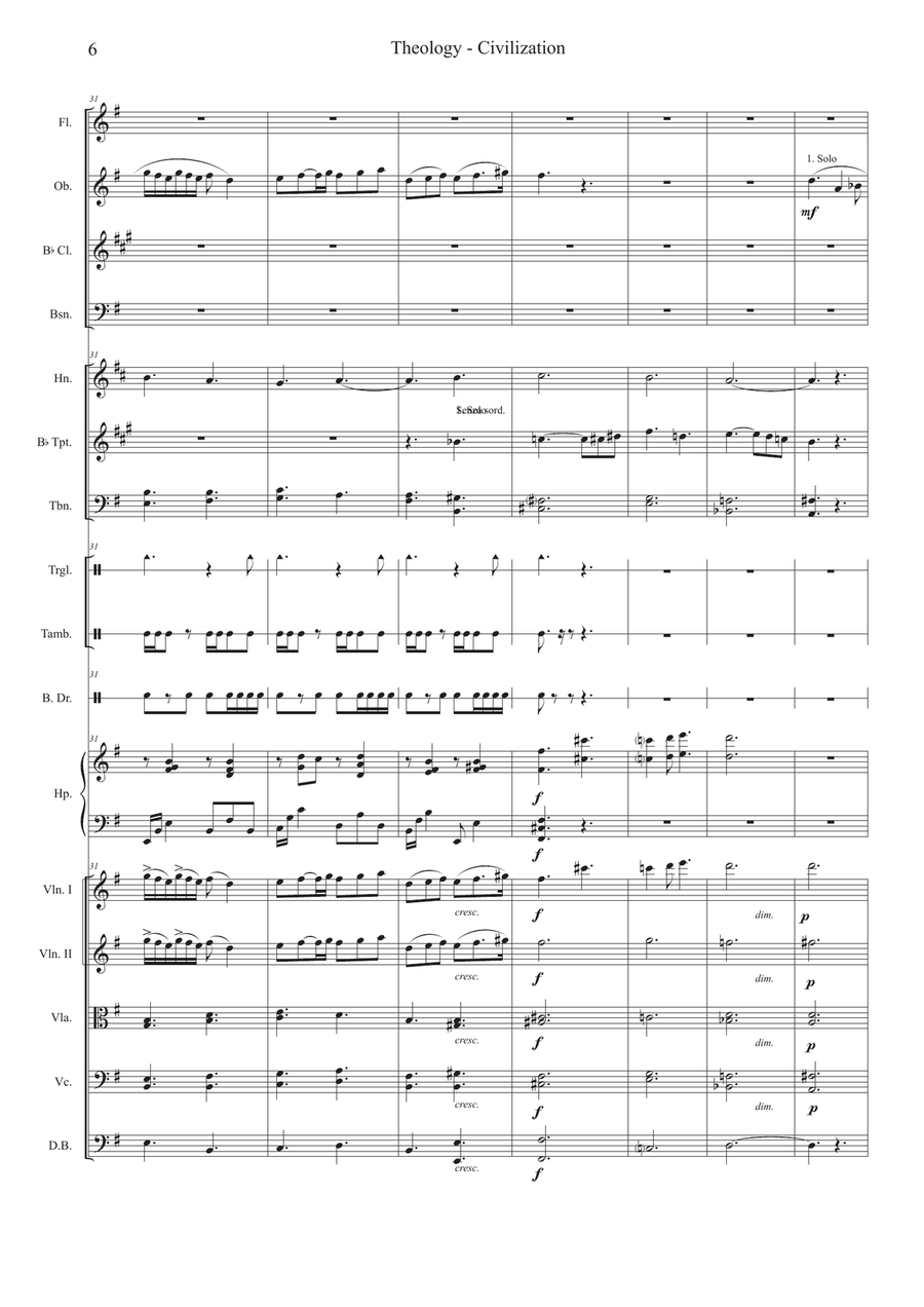 Theology / Civilization Full Orchestra scores gallery preview page 6