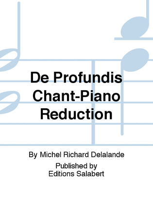 De Profundis Chant-Piano Reduction