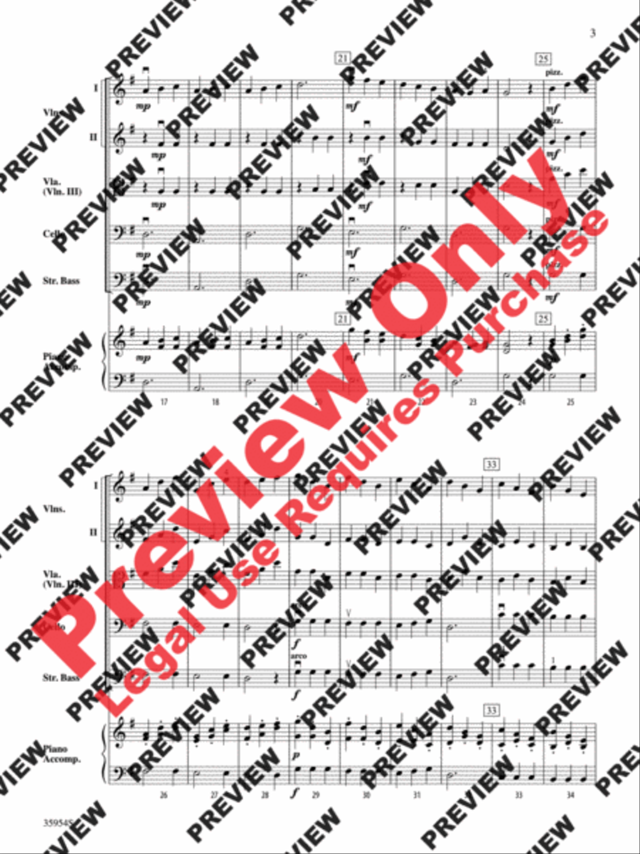 A French Folk Song String Orchestra scores gallery preview page 4