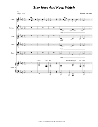 Stay Here And Keep Watch (Tenor Solo and SATB)