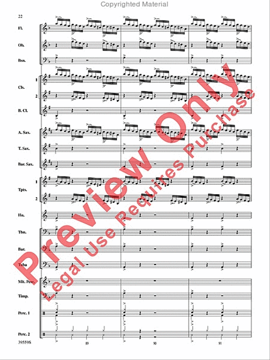 Wizards in Winter Concert Band scores gallery preview page 22
