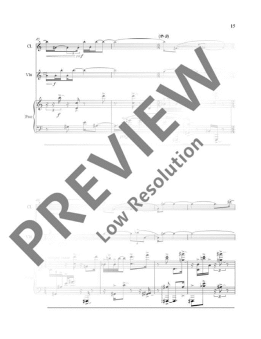 Cautionary Tales Clarinet scores gallery preview page 20