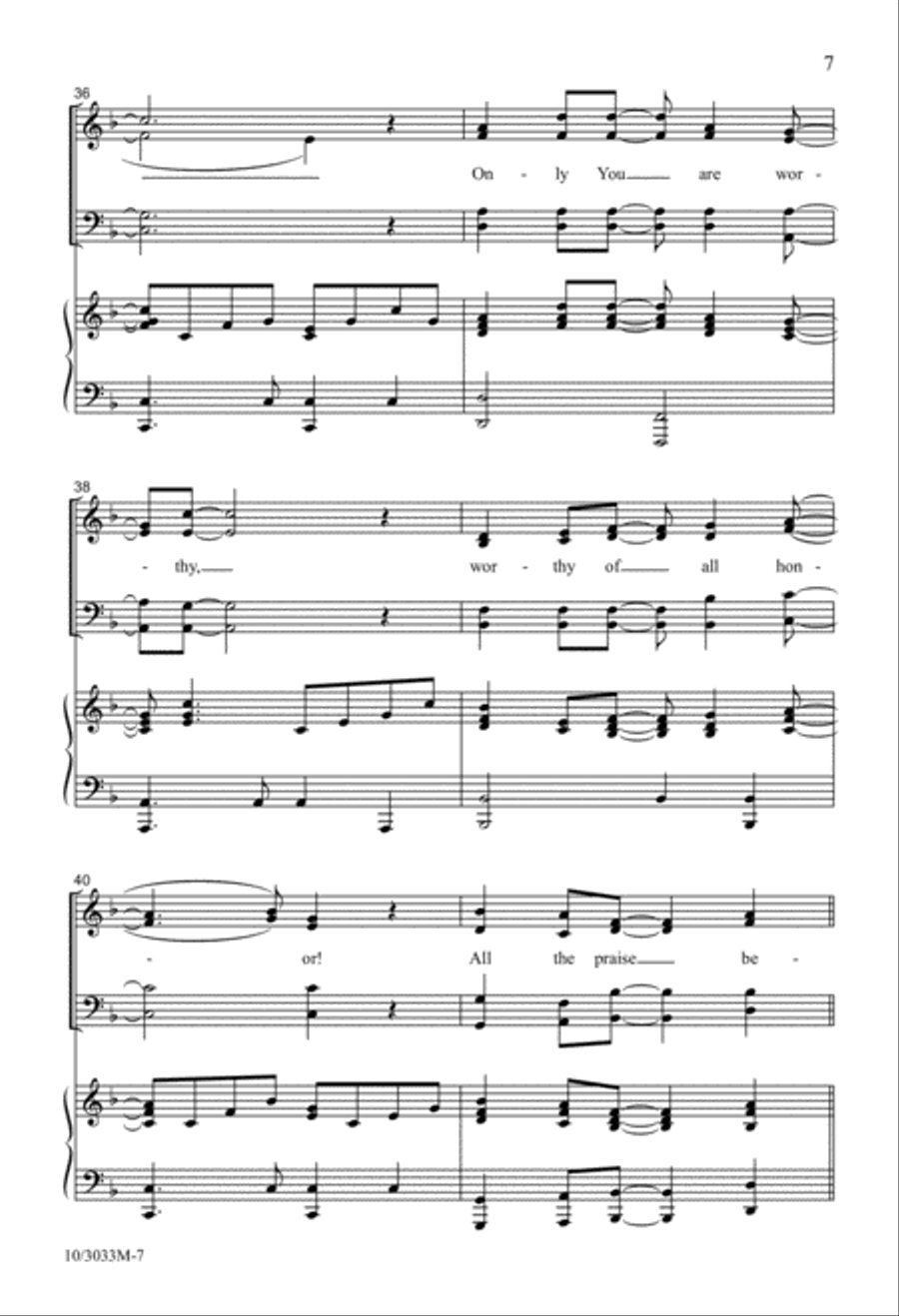 All the Praise 4-Part scores gallery preview page 7