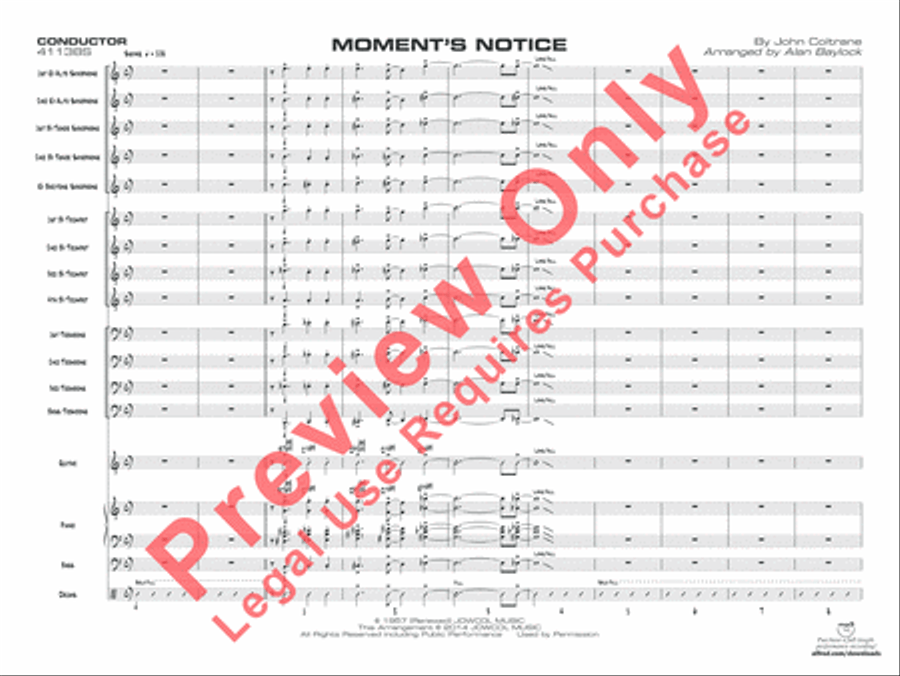 Moment's Notice Jazz Ensemble scores gallery preview page 4