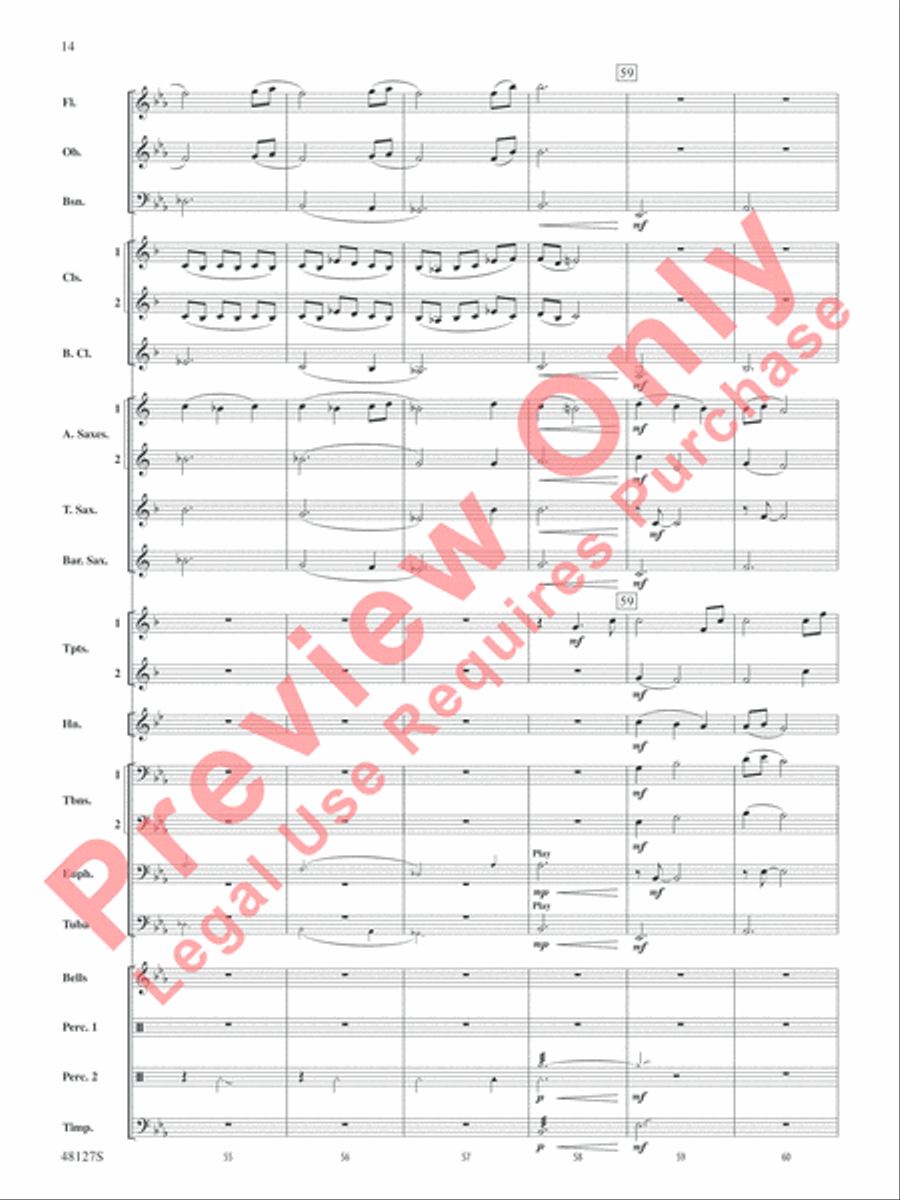 Lone Eagle Lone Eagle Concert Band scores gallery preview page 15