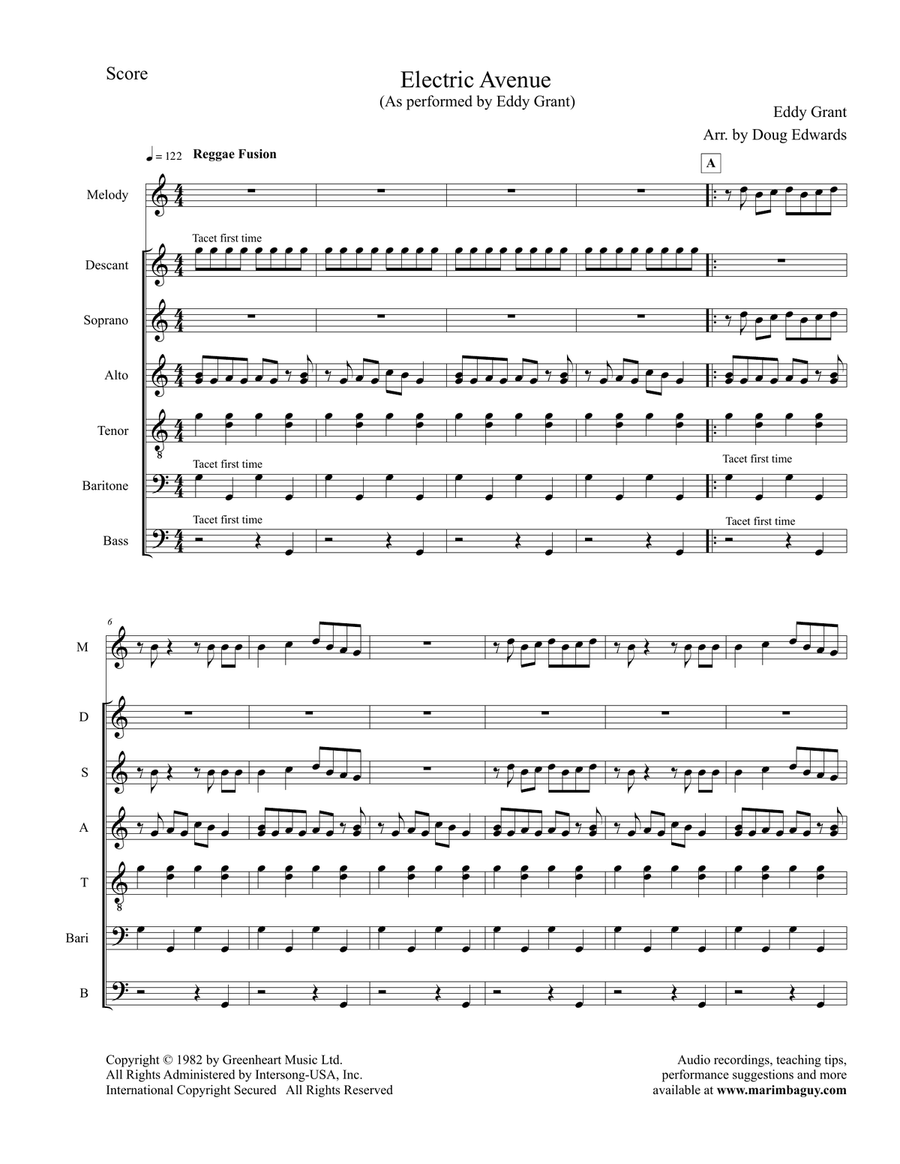 Electric Avenue Percussion Ensemble scores gallery preview page 6