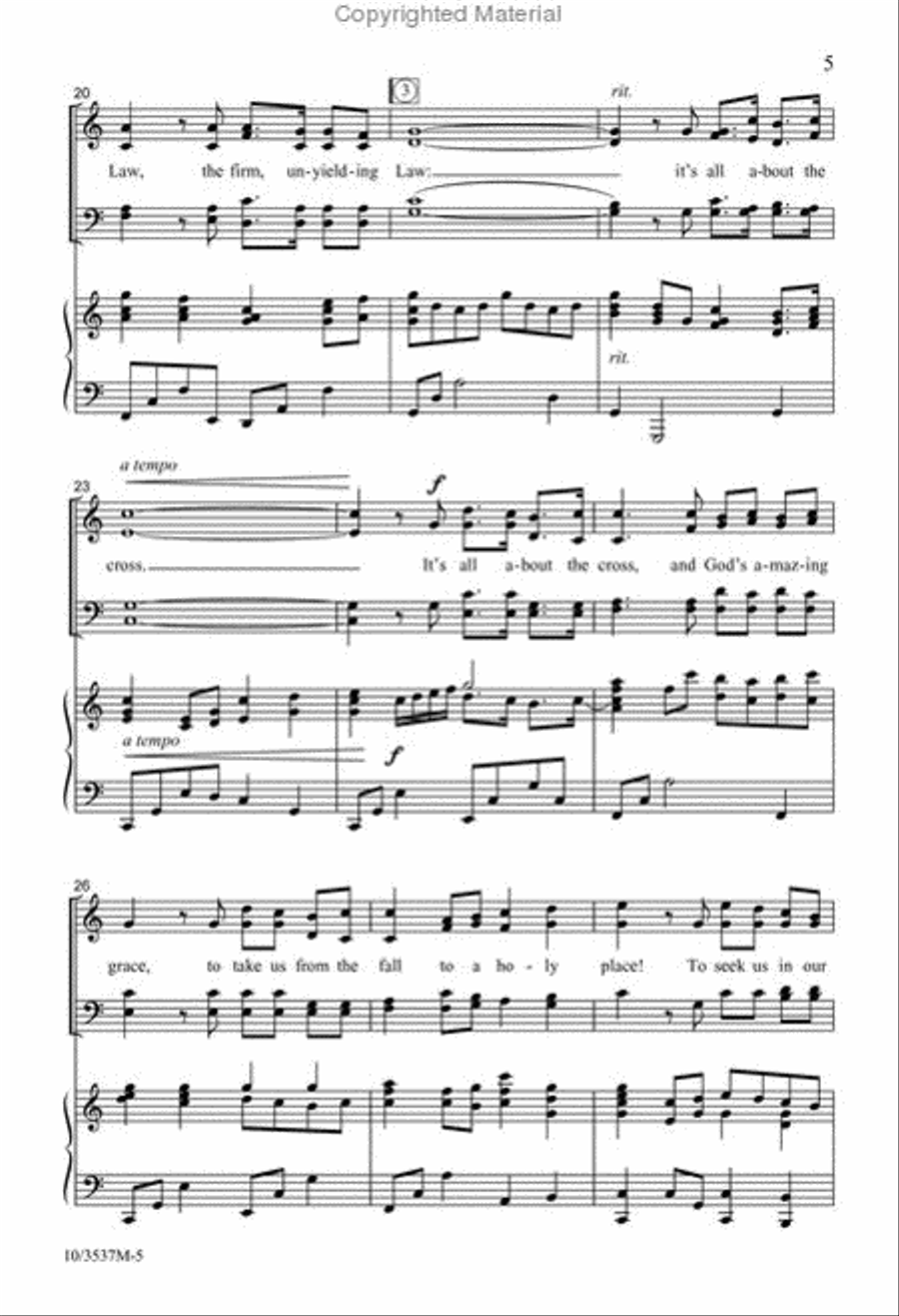 It's All About the Cross 4-Part scores gallery preview page 4