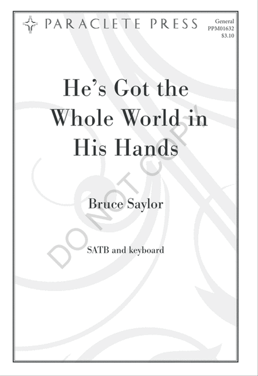 He's Got the Whole World in His Hands 4-Part scores gallery preview page 2