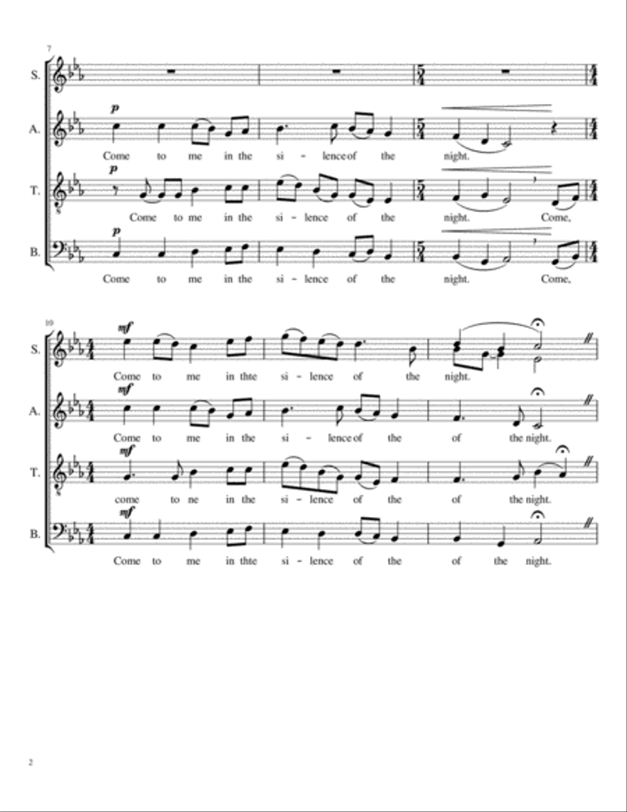 Echo 4-Part scores gallery preview page 3