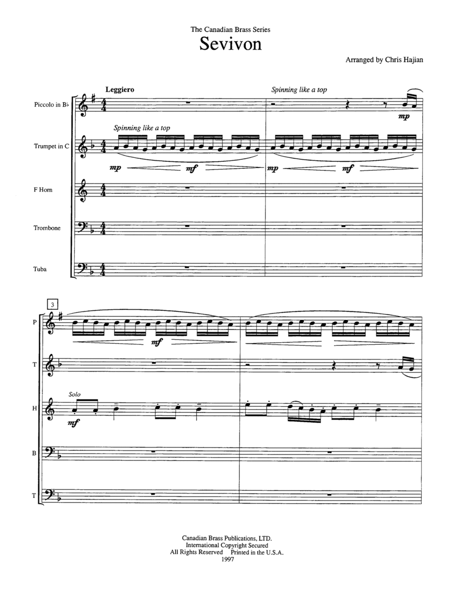 Book cover for Hanukah Trilogy - Full Score