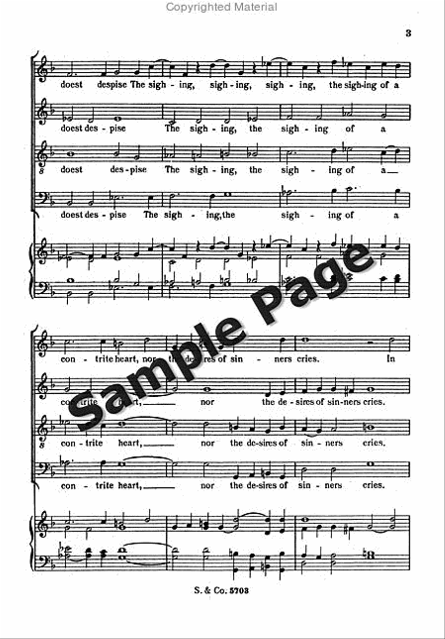 O God That No Time Doest Despise*** 4-Part scores gallery preview page 4