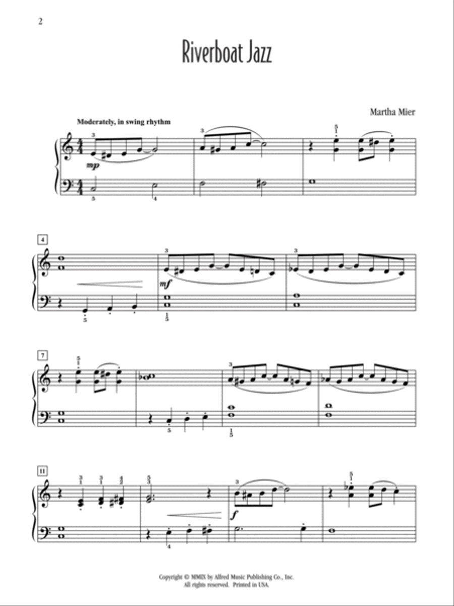 Riverboat Jazz Piano Solo scores gallery preview page 2