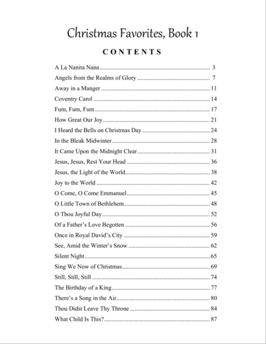 Christmas Favorites, Book 1 (A Collection of 25 Piano Solos) Piano Solo scores gallery preview page 4