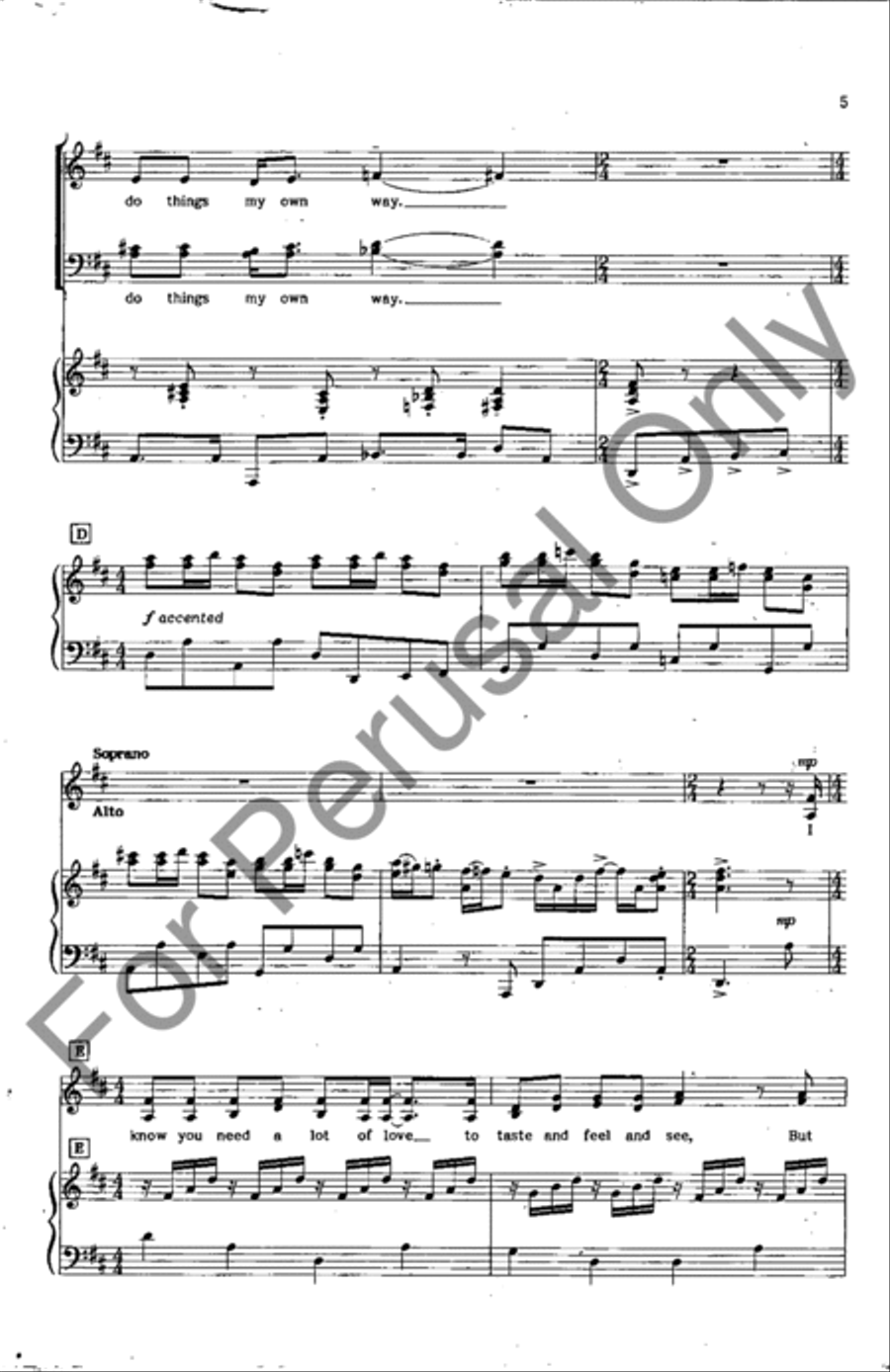 I Didn't Mean It I Didn't Mean It 4-Part scores gallery preview page 5