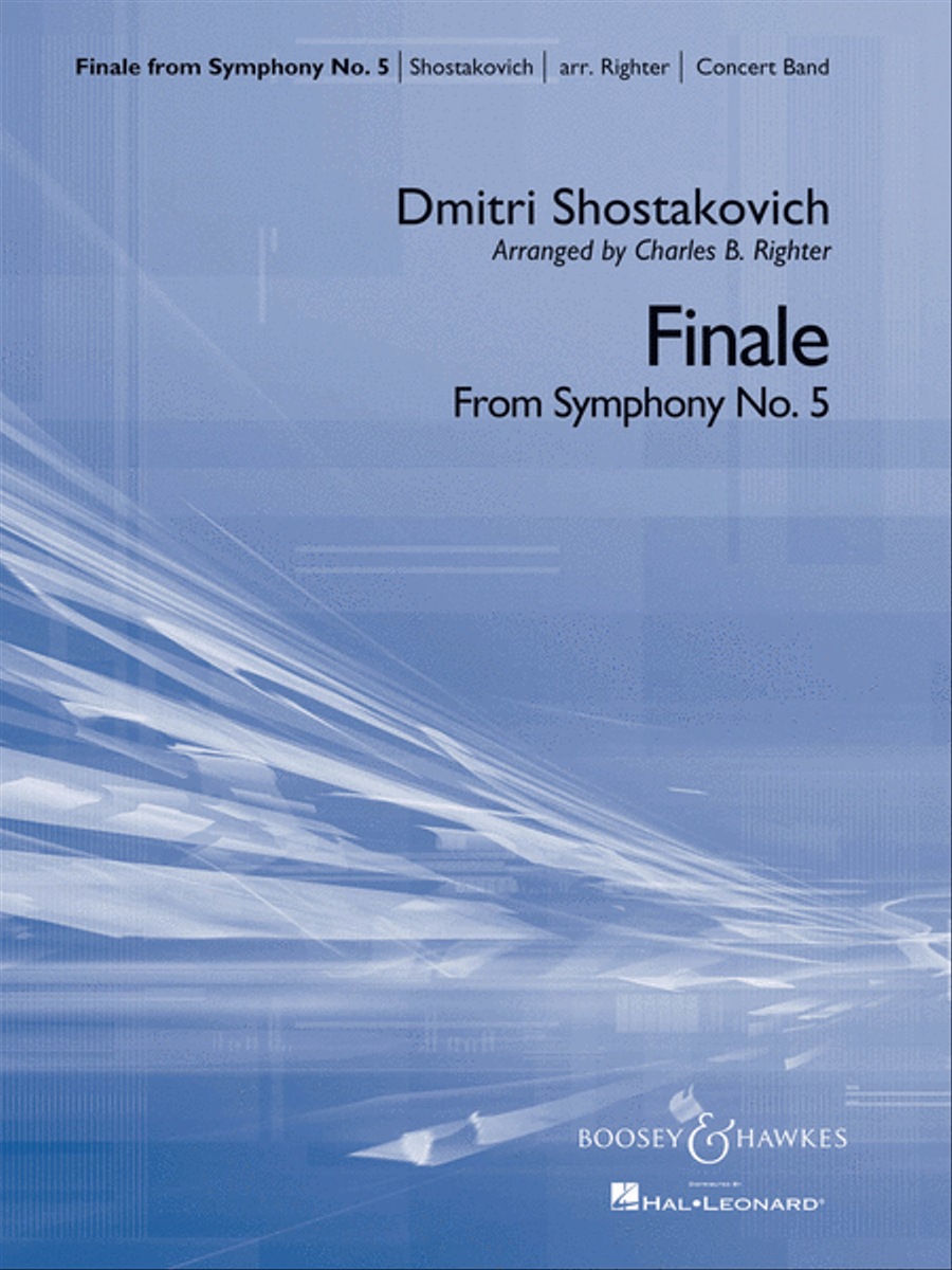 Finale from Symphony No. 5 Concert Band scores gallery preview page 1