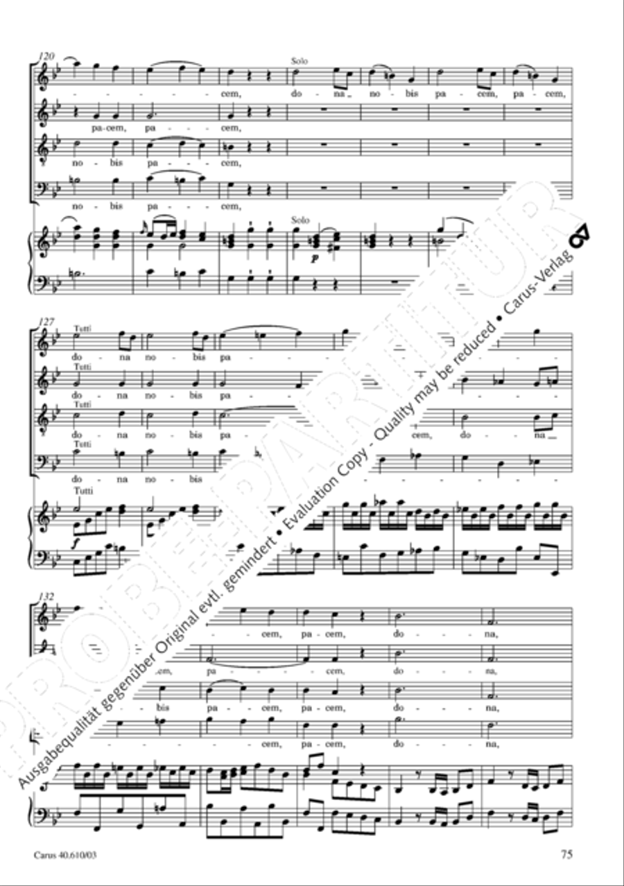 Theresienmesse in B 4-Part scores gallery preview page 76