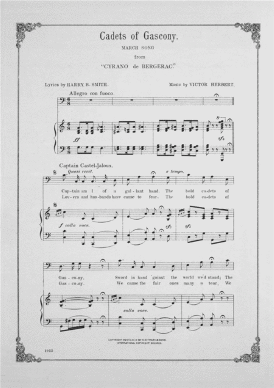 Cadets of Gascony. March Song TTBB scores gallery preview page 2