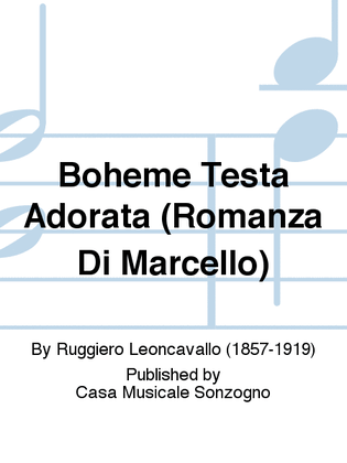 Boheme Testa Adorata (Romanza Di Marcello)