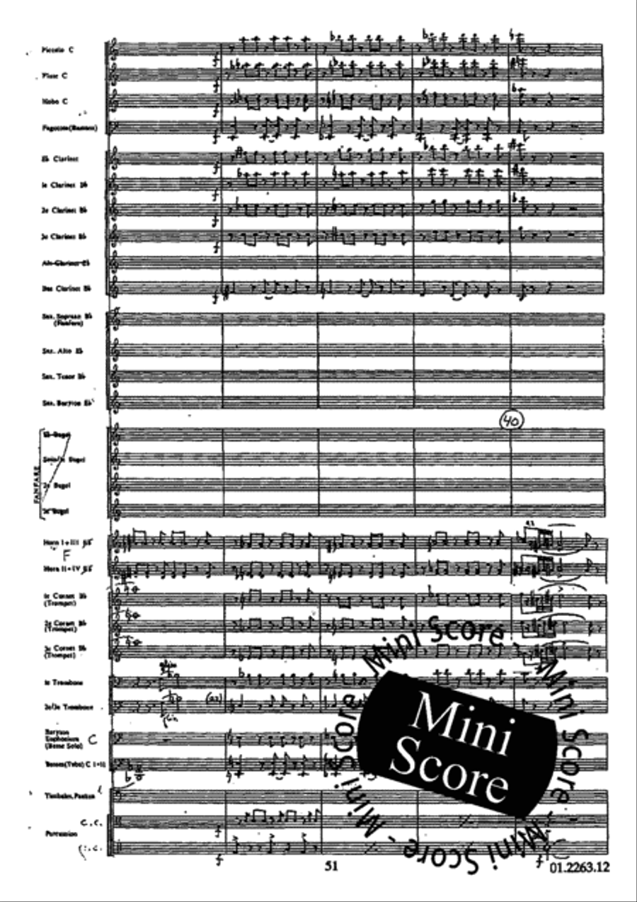 Concerto Grosso Concert Band scores gallery preview page 55