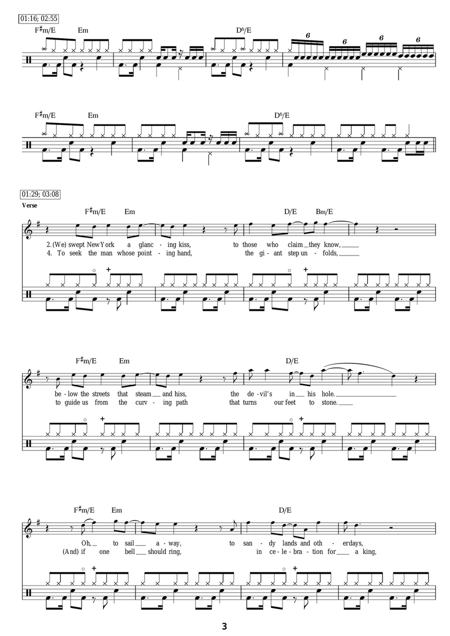Achilles Last Stand Drum Set scores gallery preview page 3