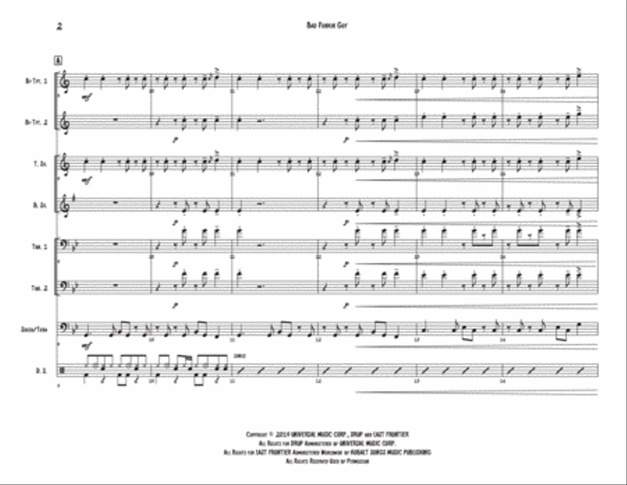 Bad Guy Large Ensemble scores gallery preview page 2