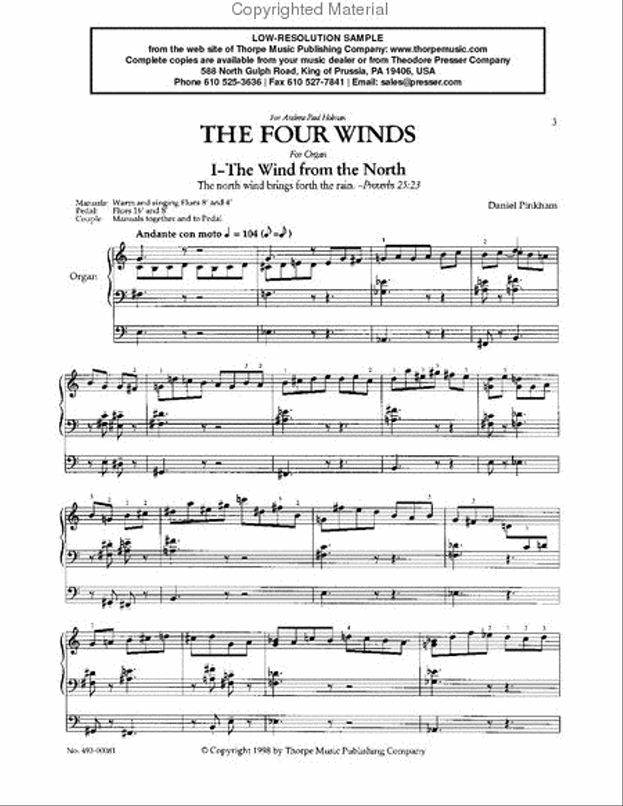 The Four Winds Chamber Music scores gallery preview page 2