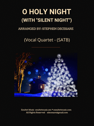Book cover for O Holy Night (with "Silent Night") (Vocal Quartet - (SATB)