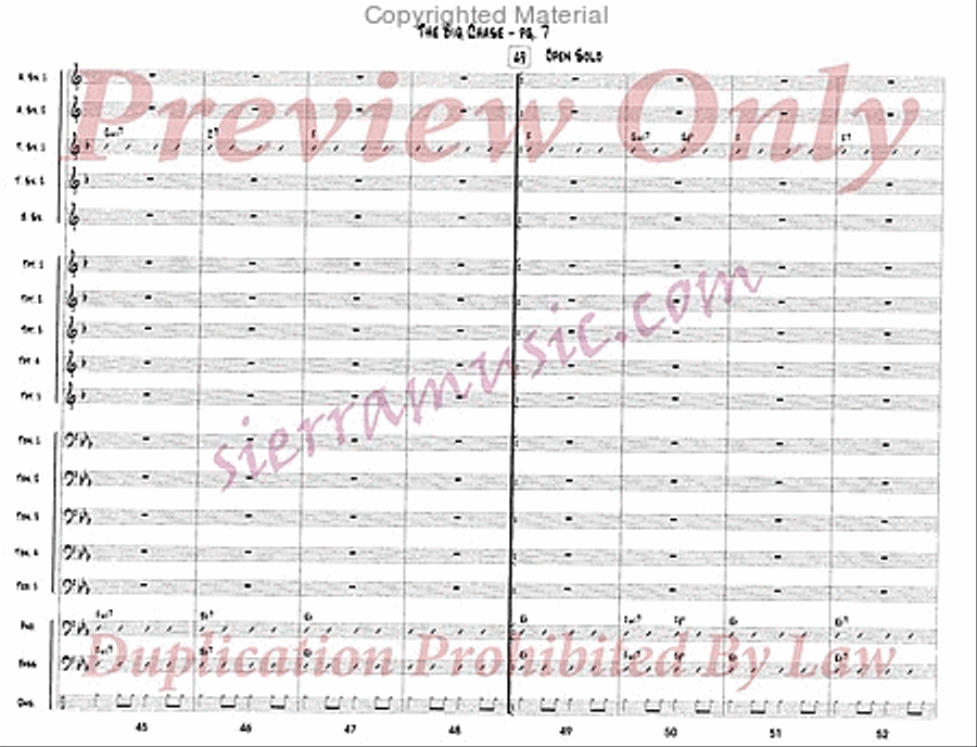 The Big Chase Jazz Ensemble scores gallery preview page 8