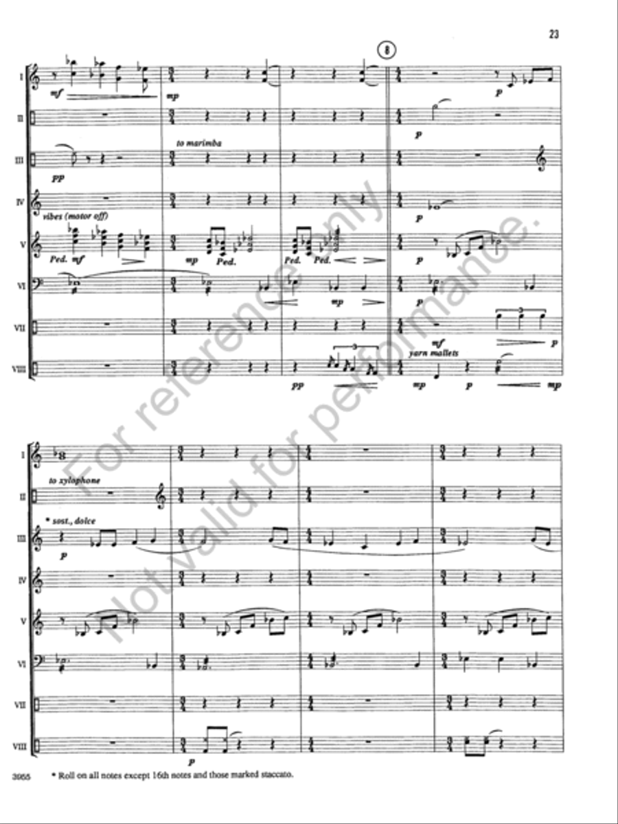 Windstone Suite Percussion Ensemble scores gallery preview page 22