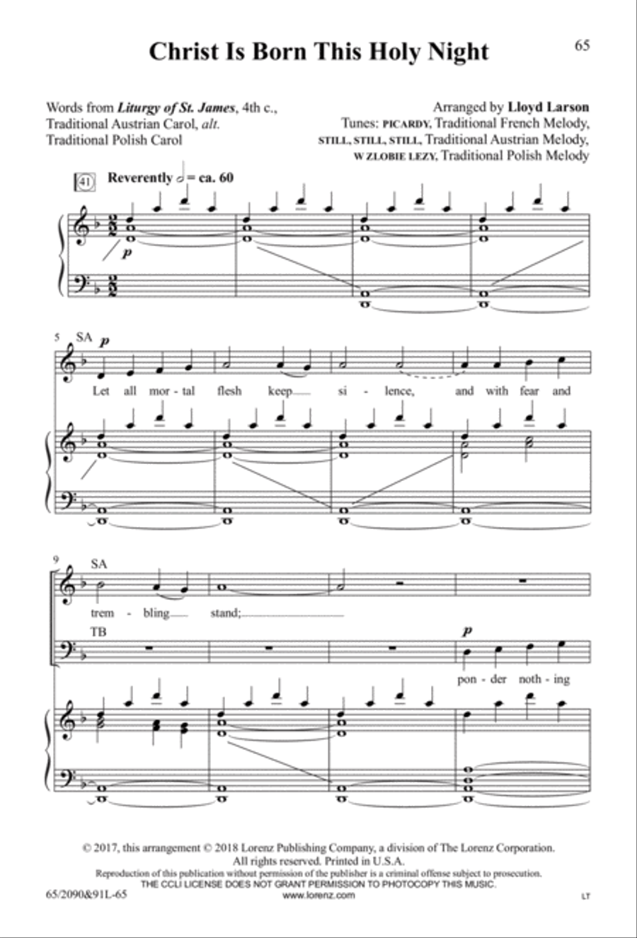 The Glory of Christmas - SATB with Performance CD 4-Part scores gallery preview page 31