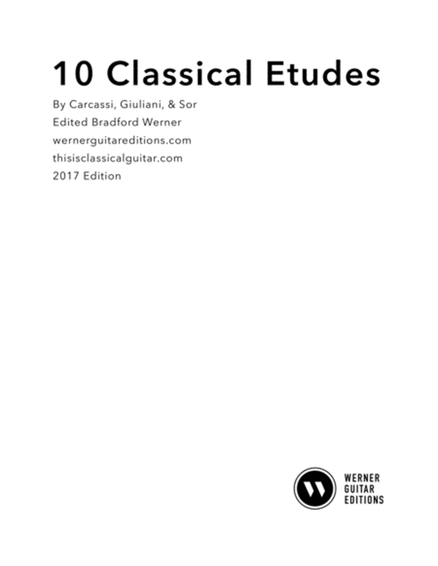 Ten Classical Etudes for Classical Guitar