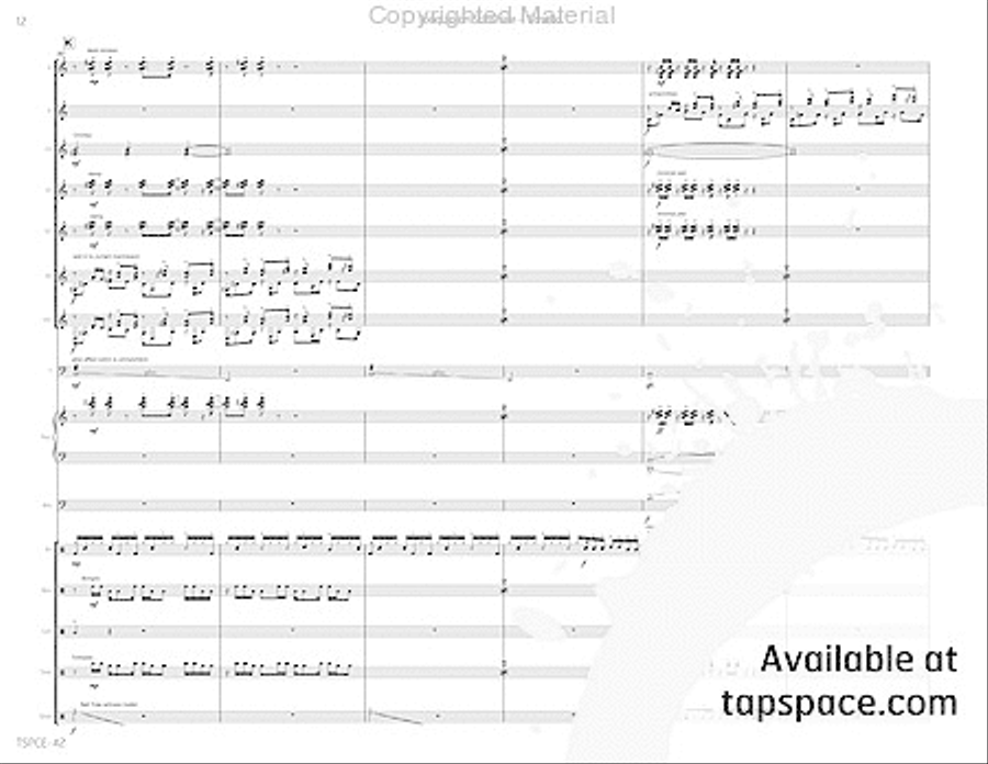 Joaquin on Sunshine Joaquin on Sunshine Percussion Ensemble scores gallery preview page 17