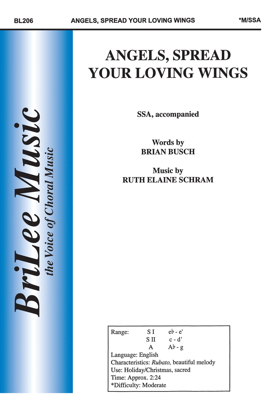 Angels, Spread Your Loving Wings SSA scores gallery preview page 1