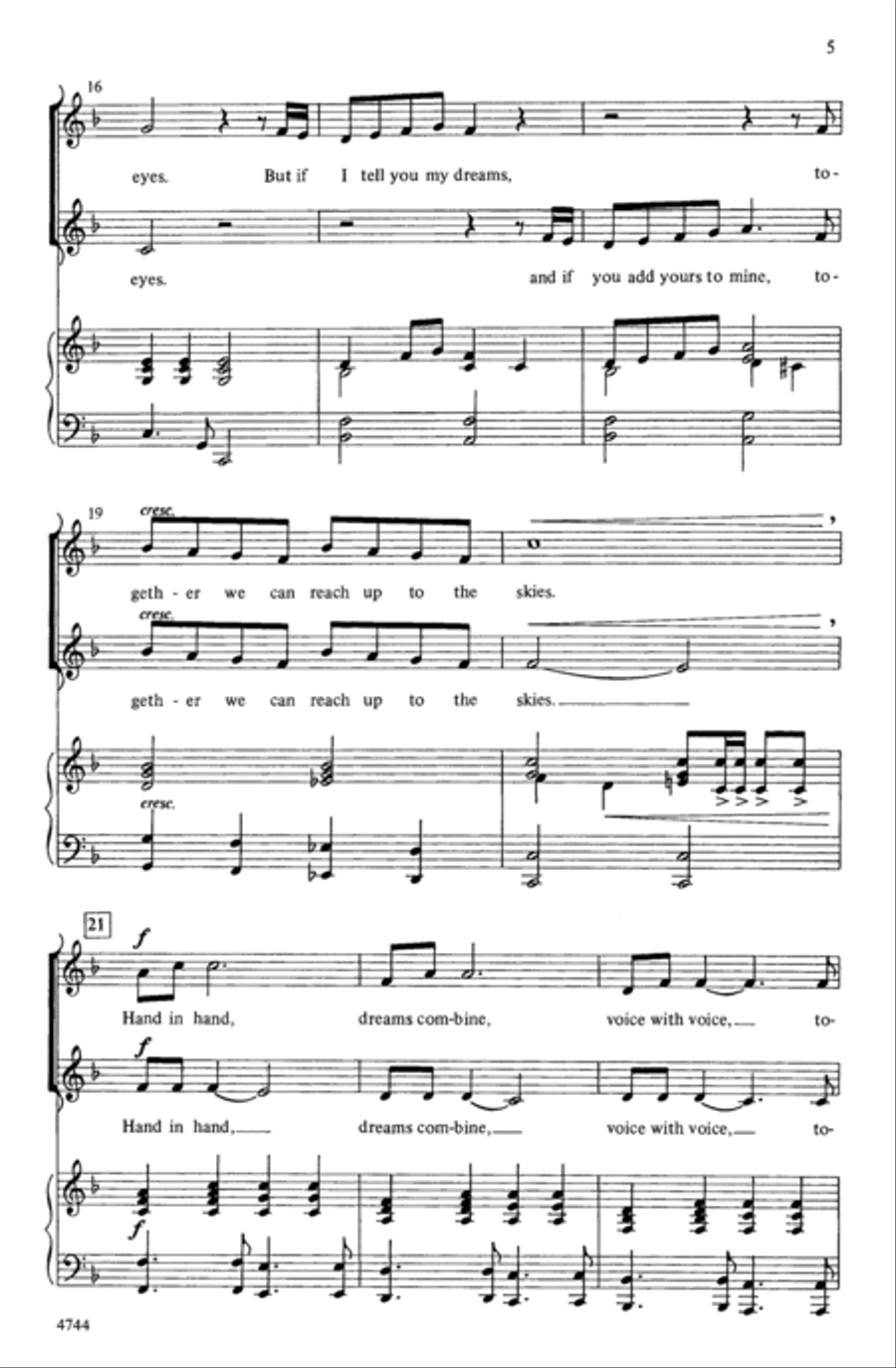 I Am a Small Part of the World Choir scores gallery preview page 3